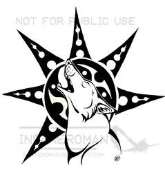 239x250 Howling Coyote And Sun Logo Commission