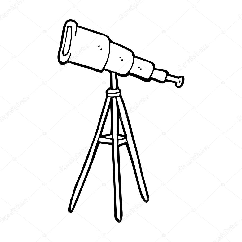 1024x1024 Telescope Drawing Simple For Free Download