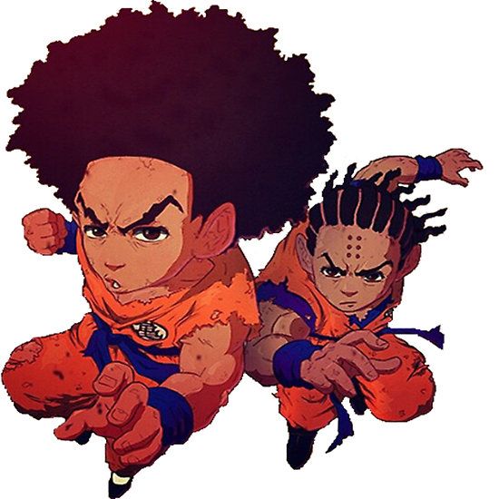 550x550 The Boondocks Dragon Ball Z Huey Freeman Riley Freeman Dbzsuper