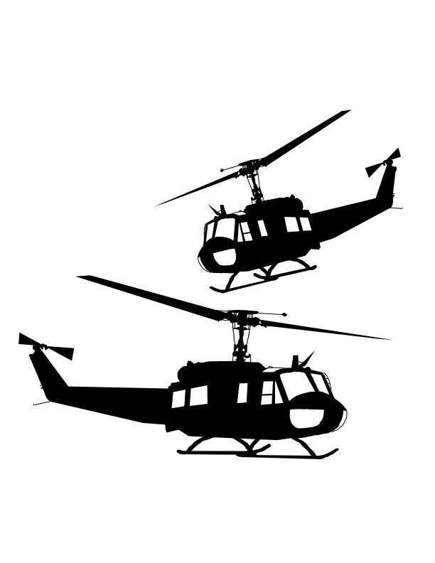 612x792 Huey Helicopter Vector Cricut Maker Metal Art Projects