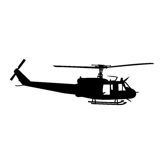 570x570 This Is A Inch Silhouette Of A Huey Uh Helicopter