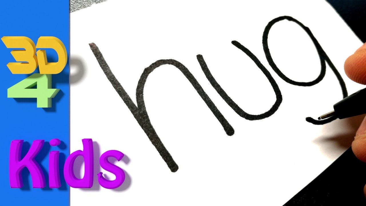 1280x720 turn words into cartoon drawing very easy ! hug wordtoon