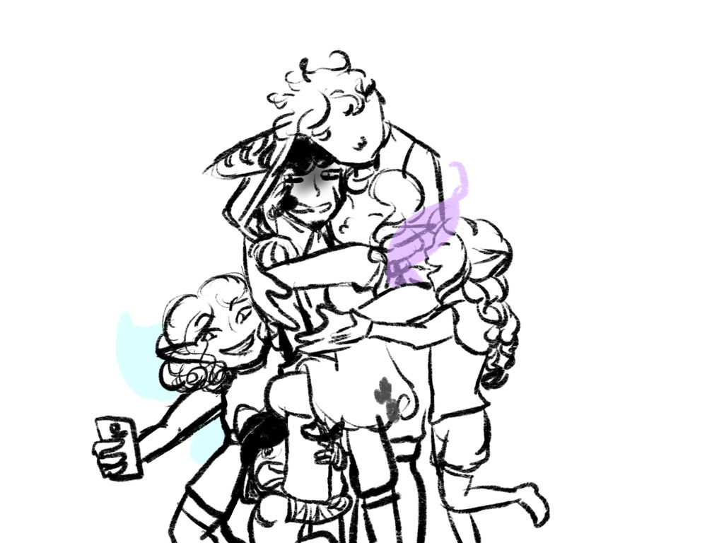 1024x768 Wakfuversary Draw The Squad Hug The Grump