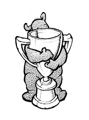 179x240 Ink Sketch Hug Trophy Draw