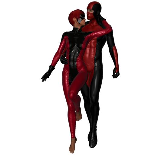 512x512 Superhero Poses