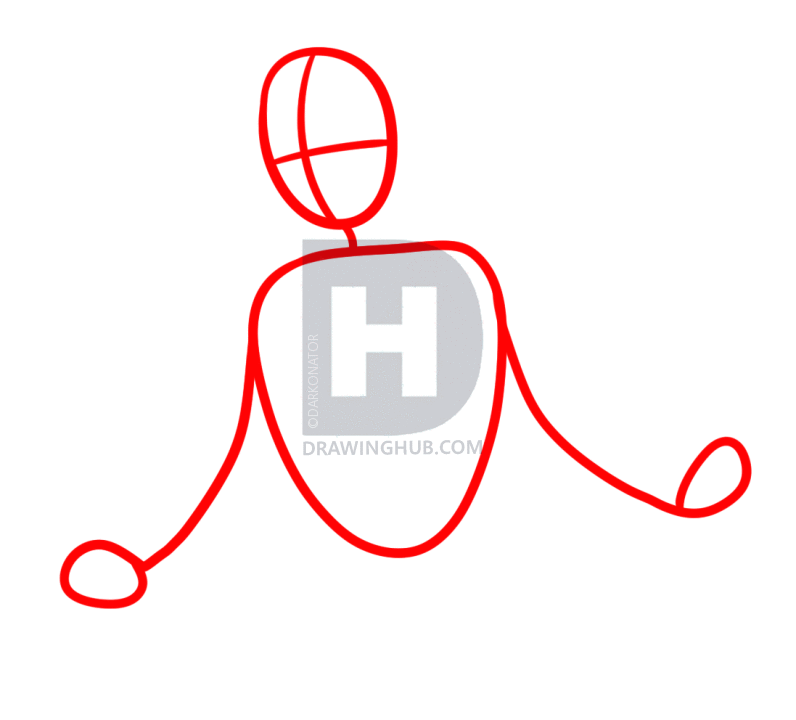 796x720 How To Draw A Hula Girl, Step