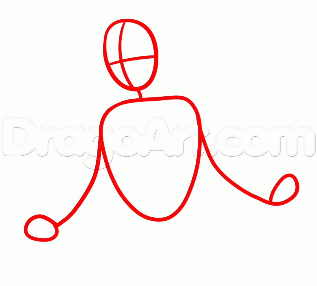 1097x992 How To Draw A Hula Girl, Step