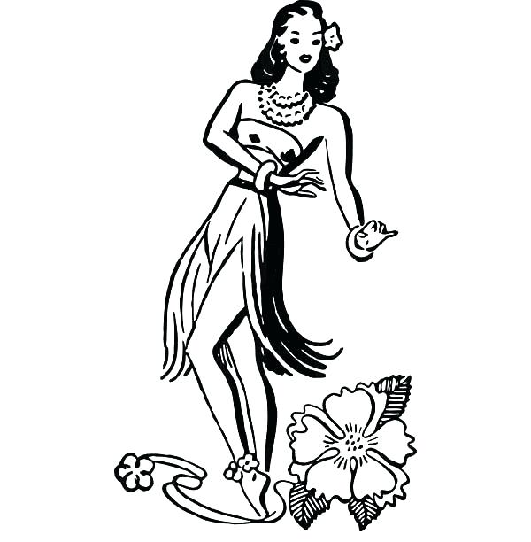 Hula Drawing | Free download on ClipArtMag