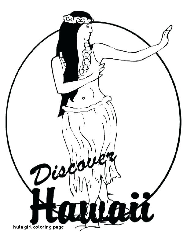 612x792 Hula Girl Coloring