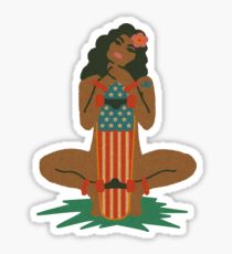 210x230 Hawaiian Hula Girl Stickers Redbubble