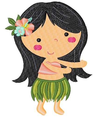 425x500 Hula Girl Embroidery Designs, Machine Embroidery Designs
