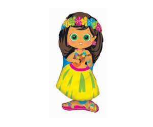 300x250 Hula Girl Foil Shape Discount Party Hire