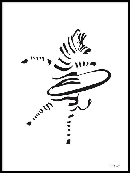 450x600 Poster Hula Hoop Zebra