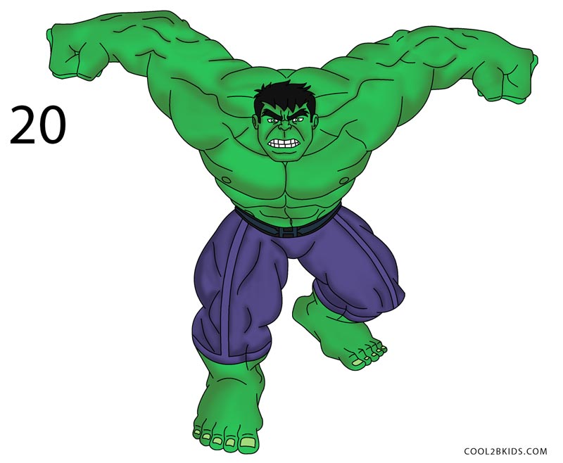 800x658 How To Draw Hulk