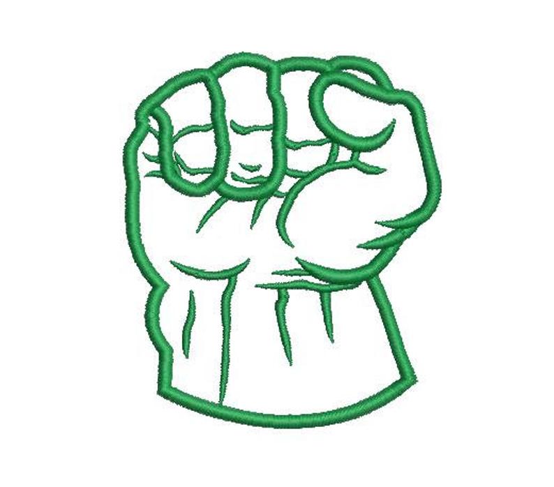 794x698 sizes hulk fist applique design cartoon applique design etsy