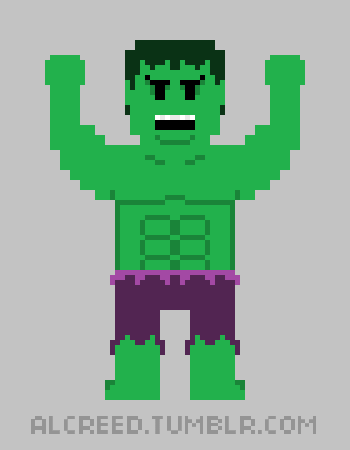 350x450 Al Creed, I Made An Animated Gif Of My Green Hulk Drawing!