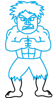 215x382 Collection Of Free Hulk Drawing Easy Download On Ui Ex