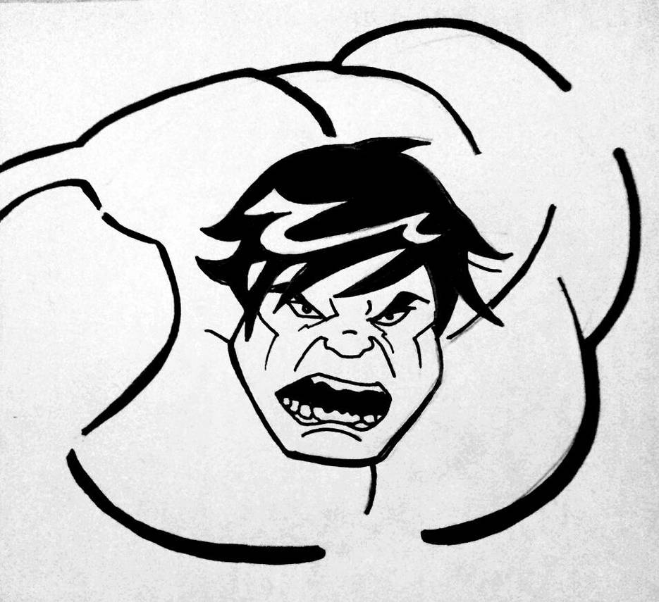 935x855 Hulk Sketch