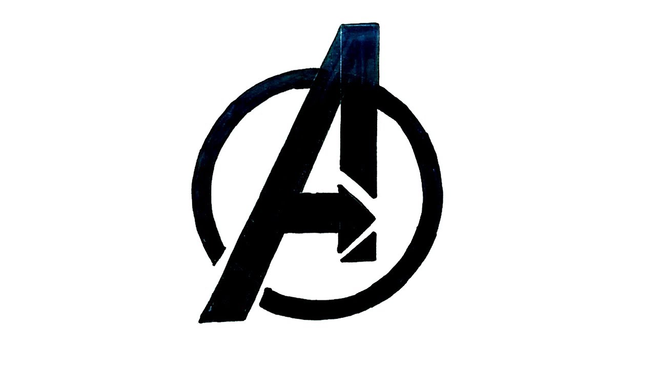 1280x720 How To Draw The Avengers Logo