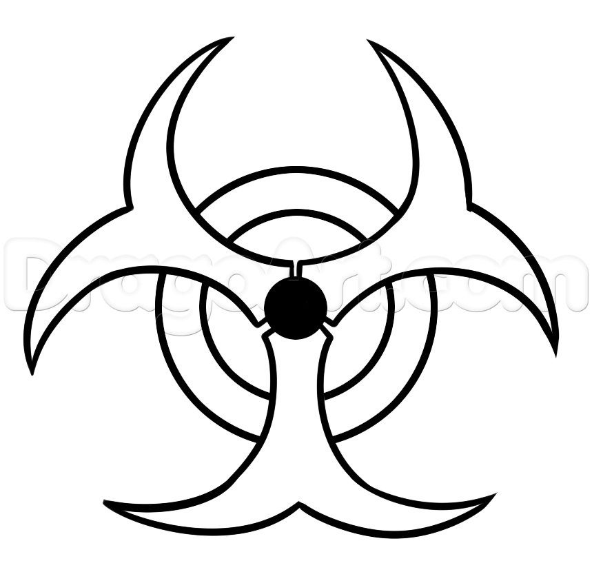 859x830 Making A Biohazard Drawing, Step