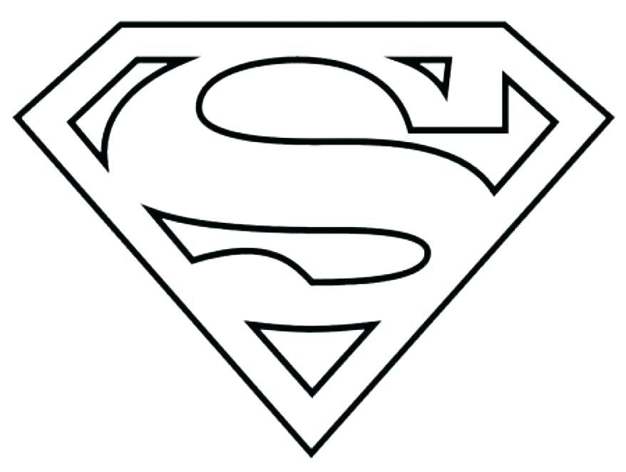 878x661 Supergirl Logo Printable Superman Superhero Coloring