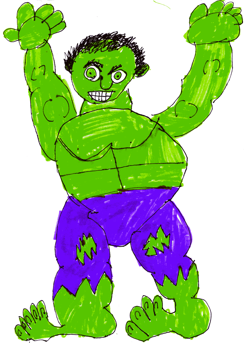 Hulk Smash Drawing | Free download on ClipArtMag