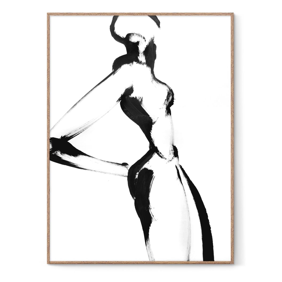 1200x1200 Abstract Painting Of A Woman Figure Poster Print Sodoma Art Shop