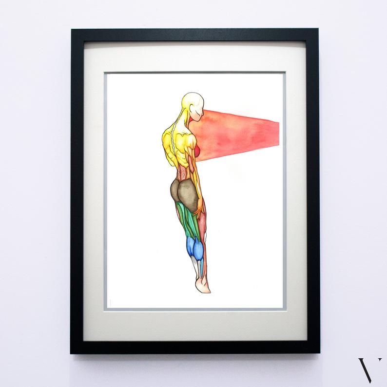 794x794 Basic Balance Original Colorful Watercolor Drawing Sketch Etsy