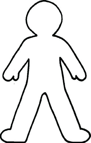 321x500 Body Outline Coloring