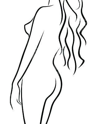 300x400 Female Body Drawing Template At Free For Personal Outline Of Draw