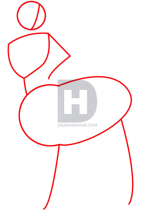 535x720 How To Draw A Centaur, Step