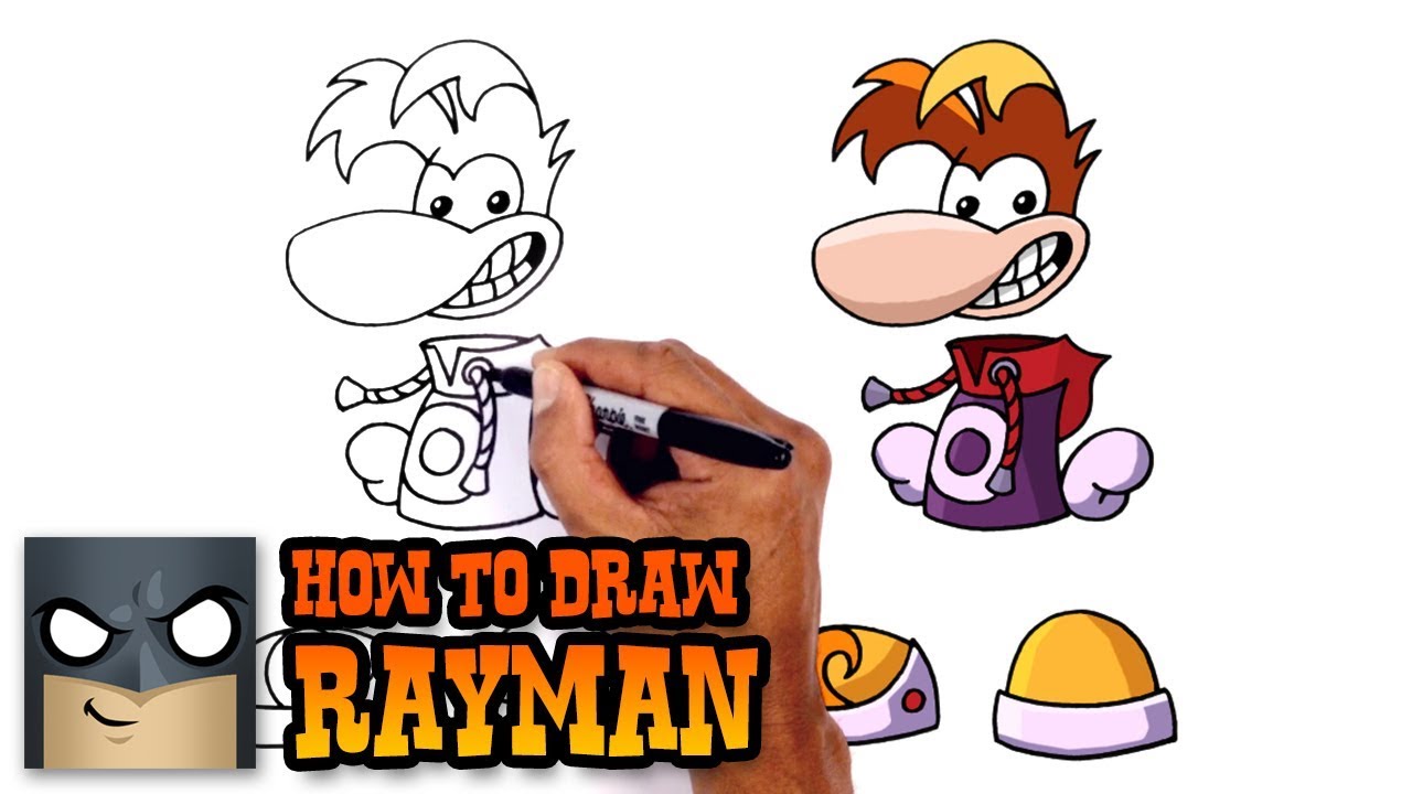 1280x720 How To Draw Rayman Cartoon Drawing