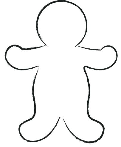 406x495 Outline Of Person Blank Human Body Template Library Outline