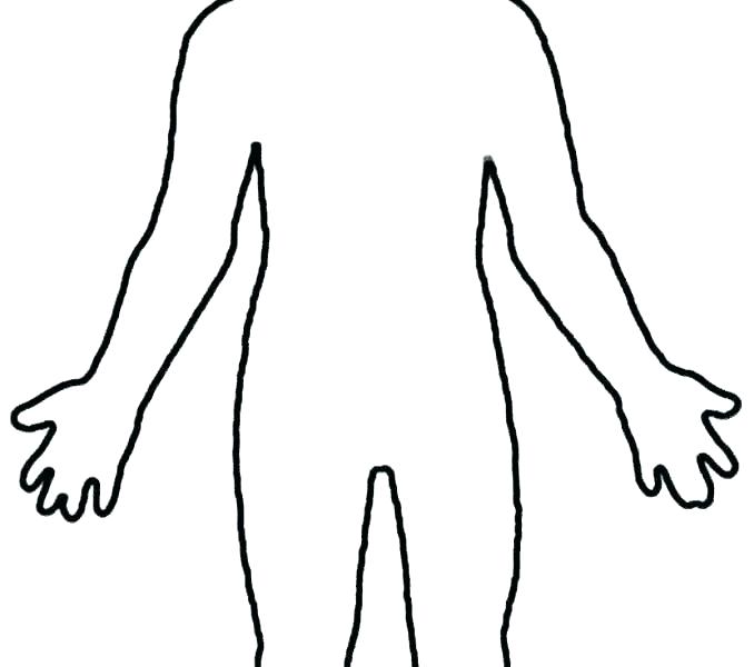678x600 Outline Of The Body Human Outline Human Body Parts
