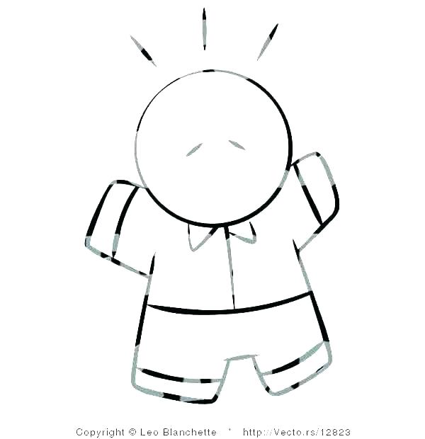 600x620 Human Outline Body Outline Coloring