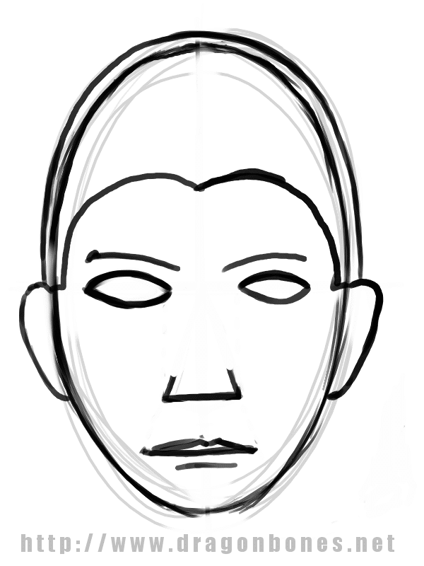 600x800 how to draw a basic face the infrastructure part two