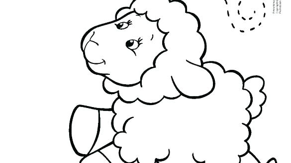 585x329 Sheep Drawing For Kids Sheep Face Coloring