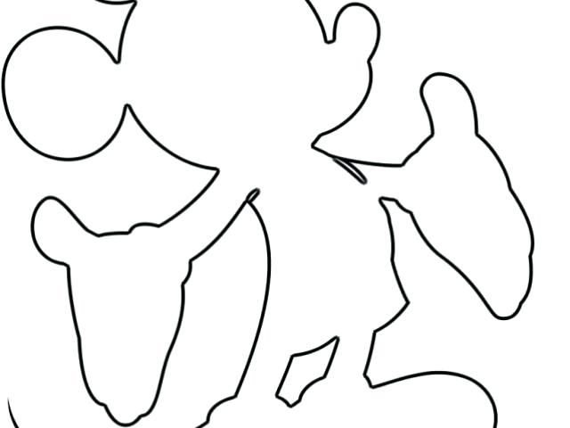 640x480 Mickey Mouse Face Outline