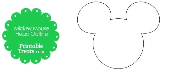610x229 Free Printable Mickey Mouse Head Template Face Outline Zoom Images
