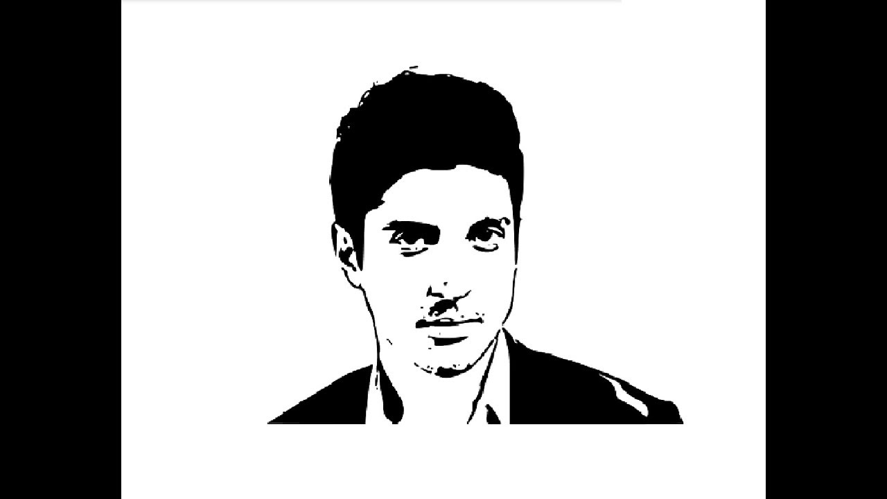 1280x720 How To Draw Farhan Akhtar Face Pencil Drawing Step