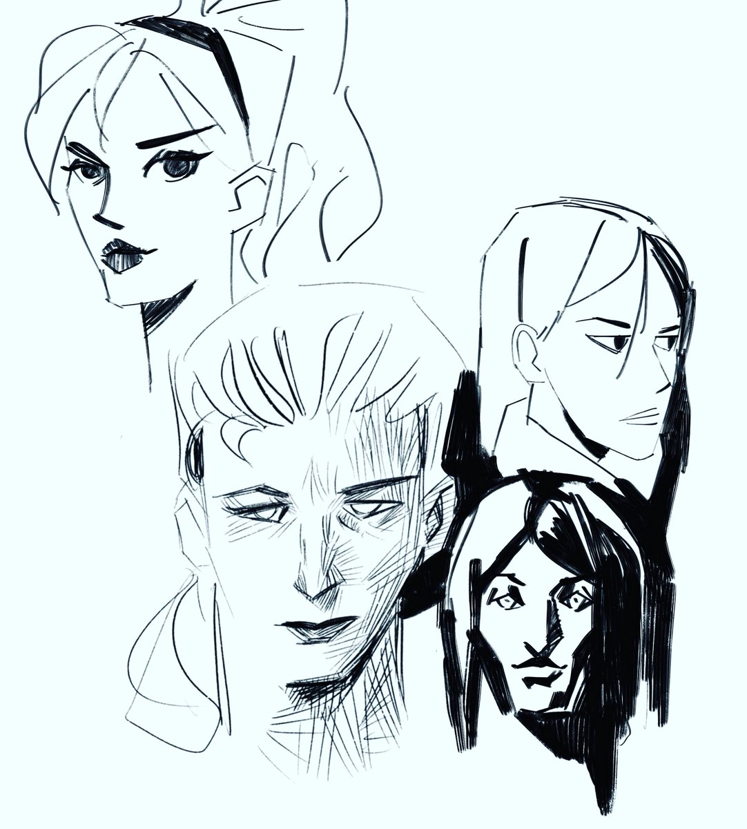 1082x1200 Ben Ho On Twitter Daily Sketch! Lots Of Faces! Everybody Likes