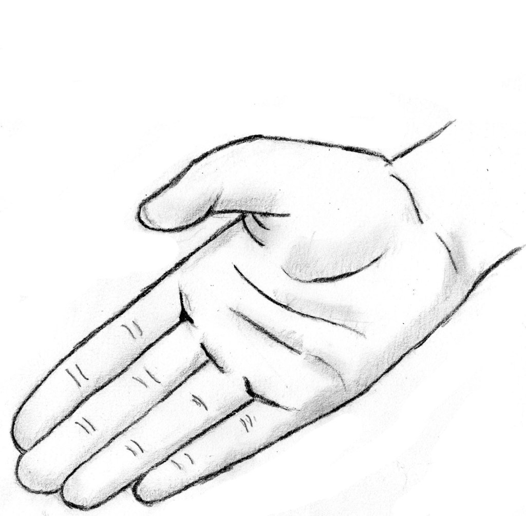 Human Hand Drawing | Free download on ClipArtMag