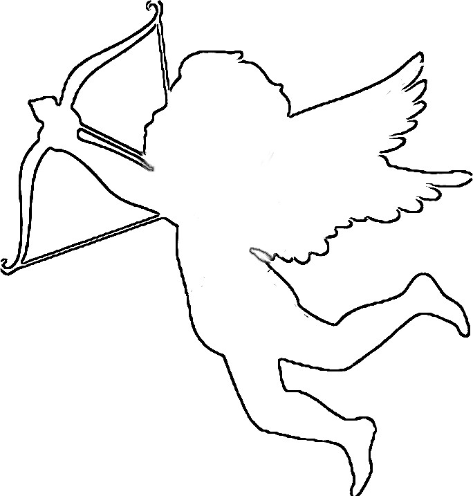 684x717 Collection Of Free Cupid Drawing Outline Download On Ui Ex