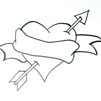 336x336 Heart Drawing Tutorial Effect For Love Images Line Iydunetwork