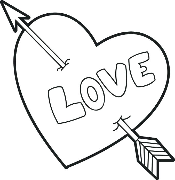 678x700 Simple Heart Coloring Sheets Astonishing Printable Human
