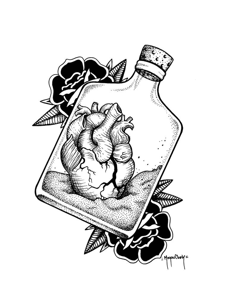 794x1020 Anatomical Heart Drawing Step