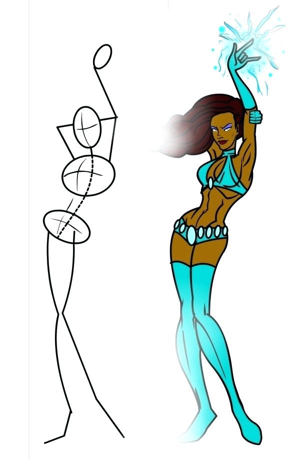 600x921 Simple Drawing Of Girl Draw A Pretty Girl Super Hero Simple