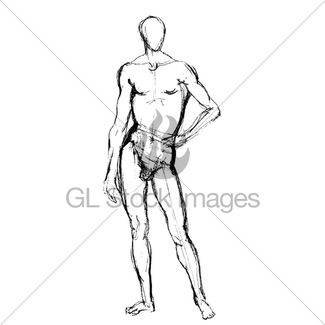 325x325 Man Position Sketch Gl Stock Images