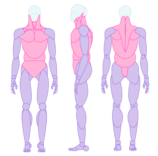 600x590 Design And Draw A Model Sheet Of A Werewolf Warrior