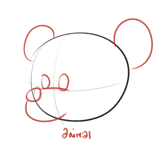 580x525 drawing a cartoon face using the ball technique art